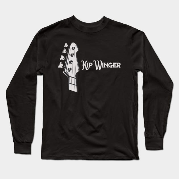 Kip Winger Long Sleeve T-Shirt by marionanonano